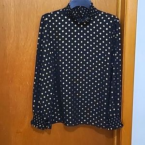 Worthington top, size PXL, Black/Gold